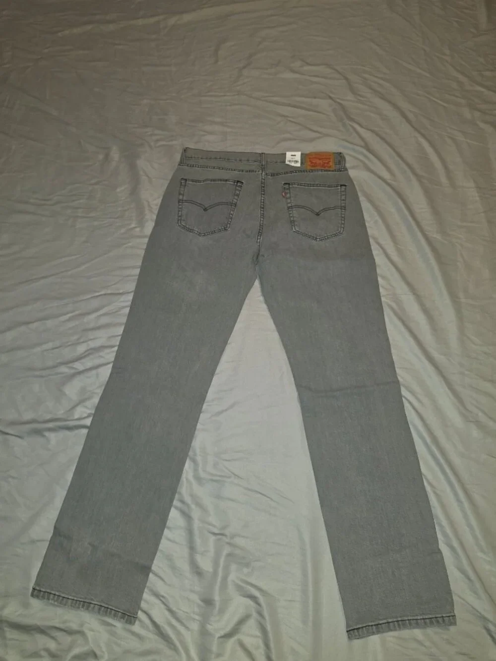 NWT Men’s Levi’s 514 Straight Jeans 36x34 Gray Stretch